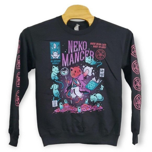 Neko Mancer Witchcraft Satanic‎ Kitty Cat Kawaii Pentagram Sweatshirt Size Small